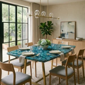 Agate Stone Tables: Nature’s Masterpiece for Your Dining Space