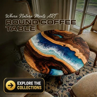 Round Epoxy Table