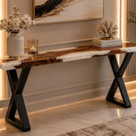 White Epoxy Table